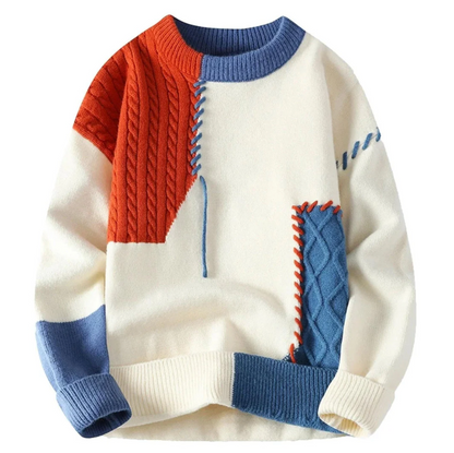 Mens Premium Patchwork Sweater