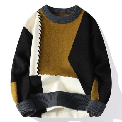 Mens Premium Patchwork Sweater