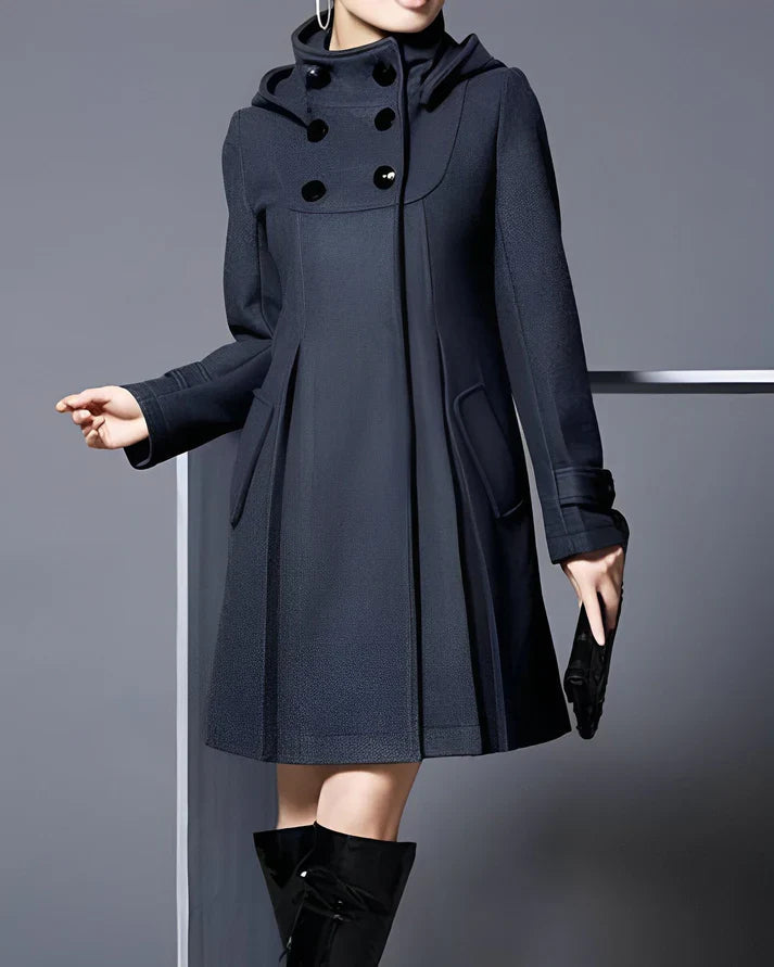 Maddy | Premium Hooded Wool Coat