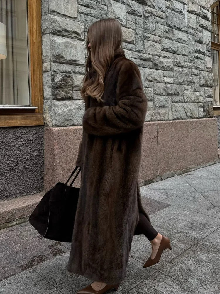 Maya Long Fur Coat