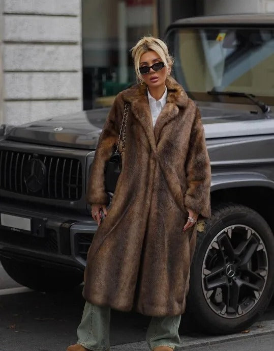 Maya Long Fur Coat